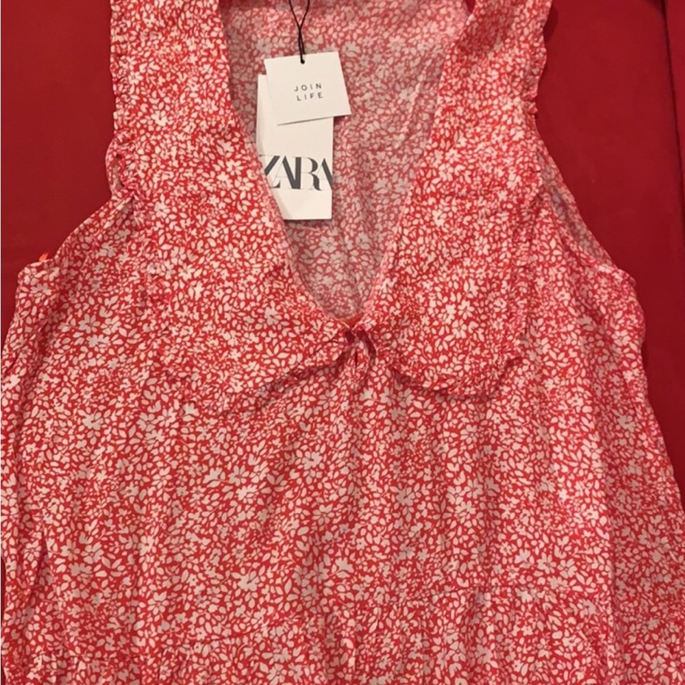 Zara oversized Peter pan collar dress - Picture 8 of 9